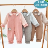 Комбинезон подходит для мужчин и женщин для девочек, детские штаны, стеганая детская куртка, комплект, 1 лет, осенний