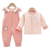 Комбинезон подходит для мужчин и женщин для девочек, детские штаны, стеганая детская куртка, комплект, 1 лет, осенний