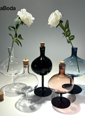 kostaboda瑞典进口水晶玻璃Bod bottle家居花瓶艺术摆件装饰品