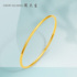Zhou Dasheng Gold Bracelet 3D Hard Gold Ring Jewelry 5G Pure Gold Aurora Gold Craft Glossy Simple Women's Bracelet Genuine