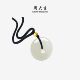 Zhou Dasheng gold inlaid jade safety buckle and Hetian jade pendant