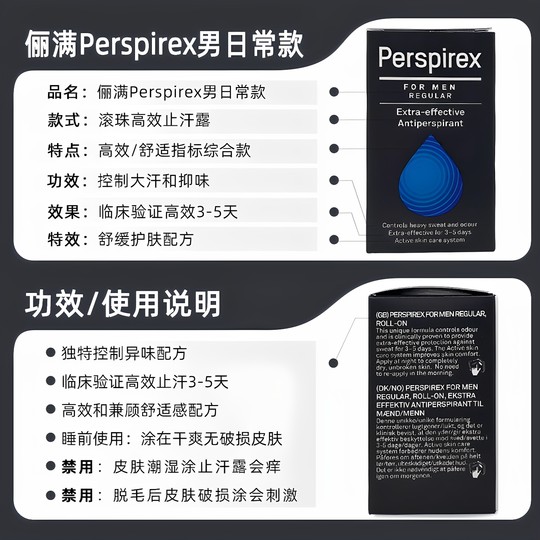 Danish antiperspirant for men