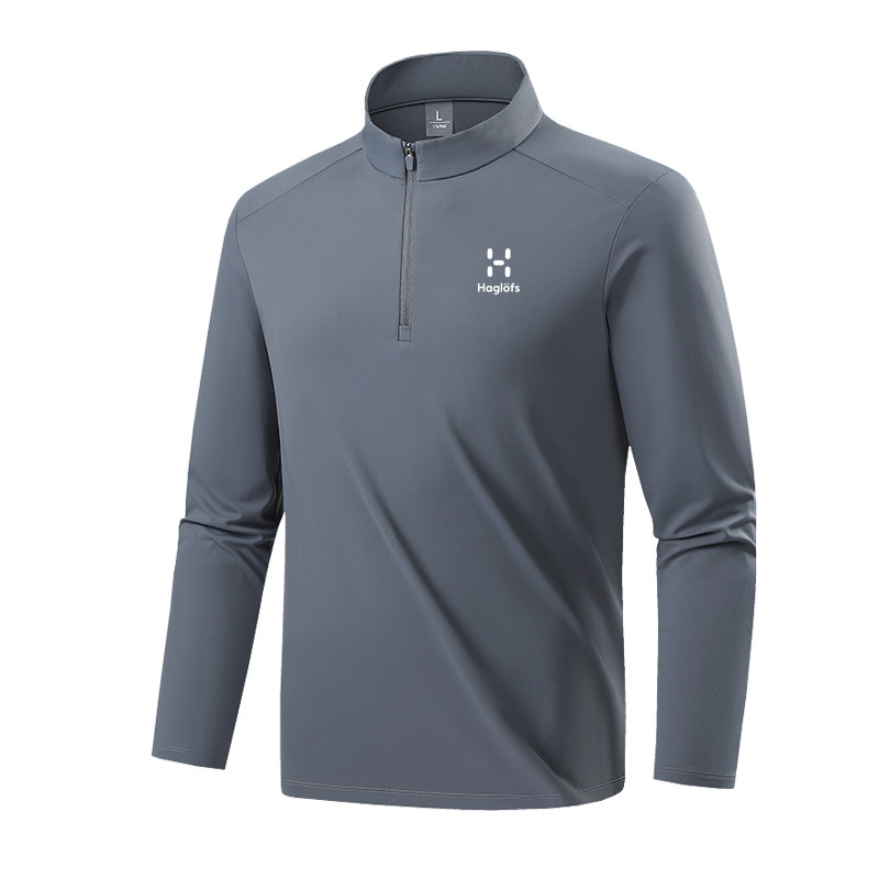 HAGLOFS火柴棍运动卫衣男女秋冬季半拉链加绒保暖休闲T恤户外上衣,淘宝优惠券,粉丝福利购,淘宝优惠卷