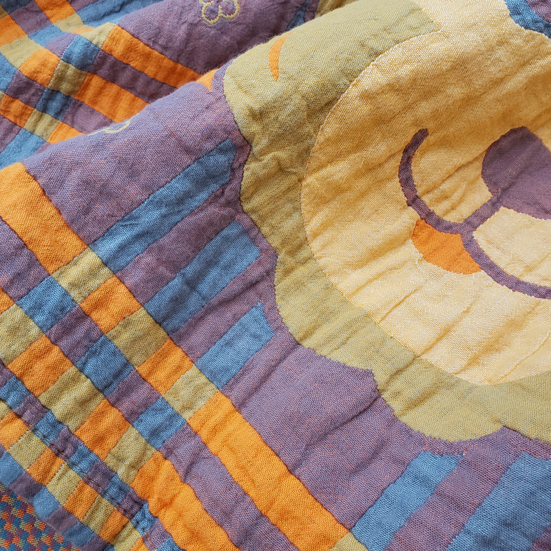夏季长绒棉精梳细纱盖毯简约单人薄款被子午睡空调毯 - 图2
