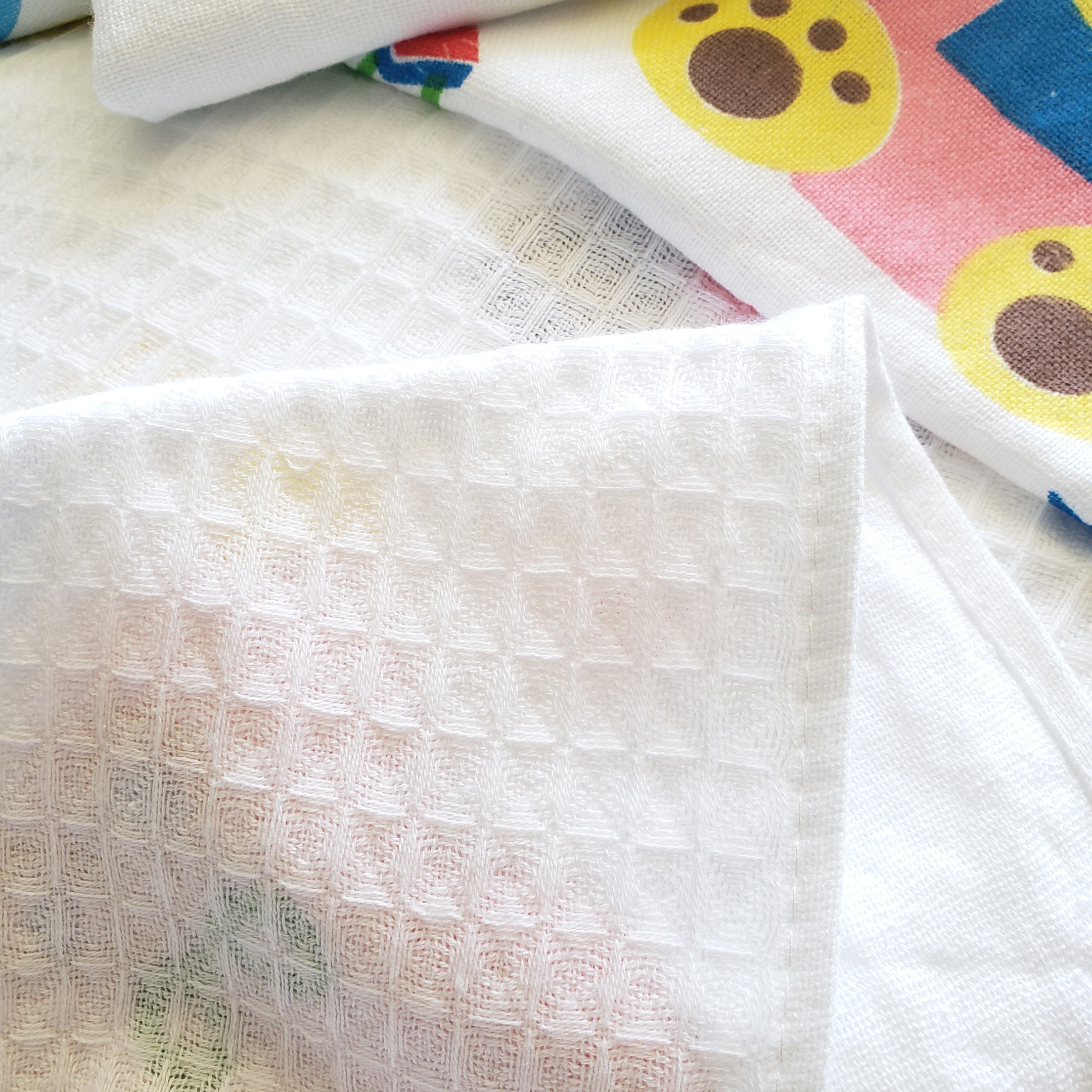 微瑕！50x100cm纯棉蜂巢纱布薄款浴巾 春夏盖毯毛巾被 自用超划算,淘宝优惠券,粉丝福利购,淘宝优惠卷