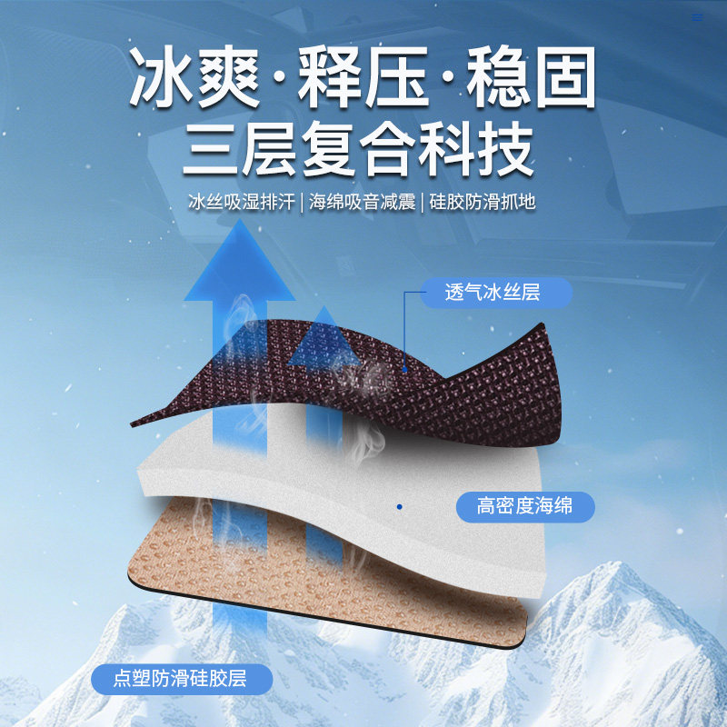 御马汽车坐垫四季通用冬季车垫透气后排座椅座垫亚麻车载高级座套