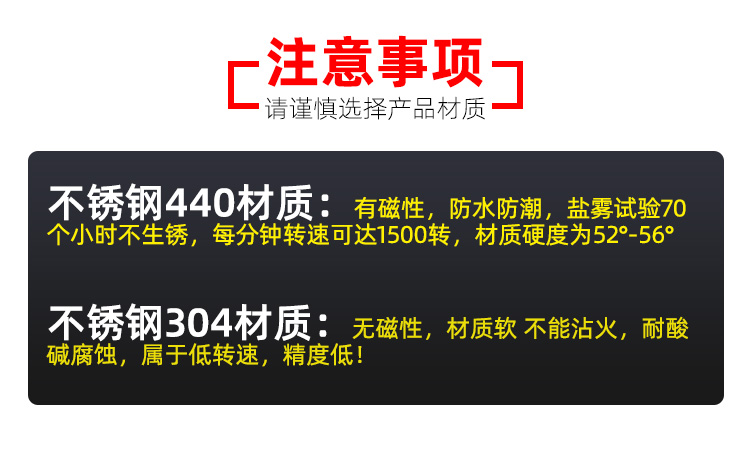 304不锈钢深沟球轴承S603 604 S605 S606ZZ S607ZZ S608ZZ S609ZZ - 图0