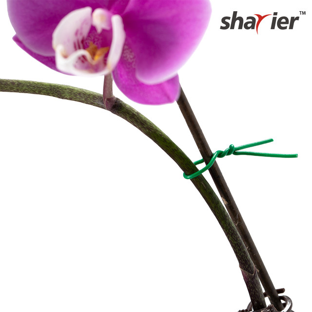 Gardening tape shears and ties for plant fixation