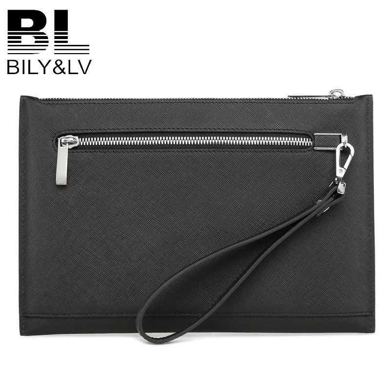 bily lv真皮手包手挽包青年男包 狼豪服饰男士包袋