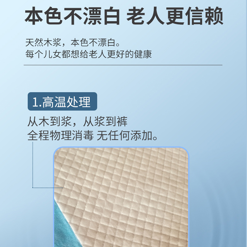 包而乐加厚成人护理垫60x90老人纸尿裤用尿不湿老年人尿片隔尿垫-图2