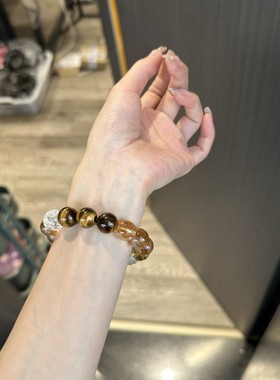 典润珠宝 日富一日暴力黄黄虎眼黑金超七生日礼物男女生