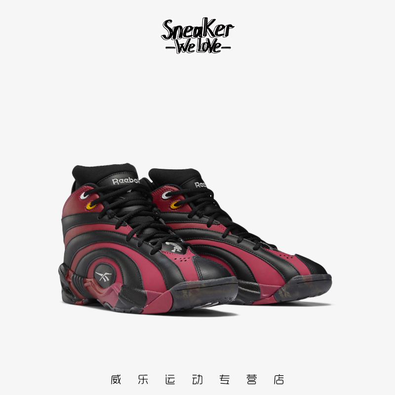 Reebok锐步 SHAQNOSIS 黑红 经典高帮运动篮球鞋GX2609