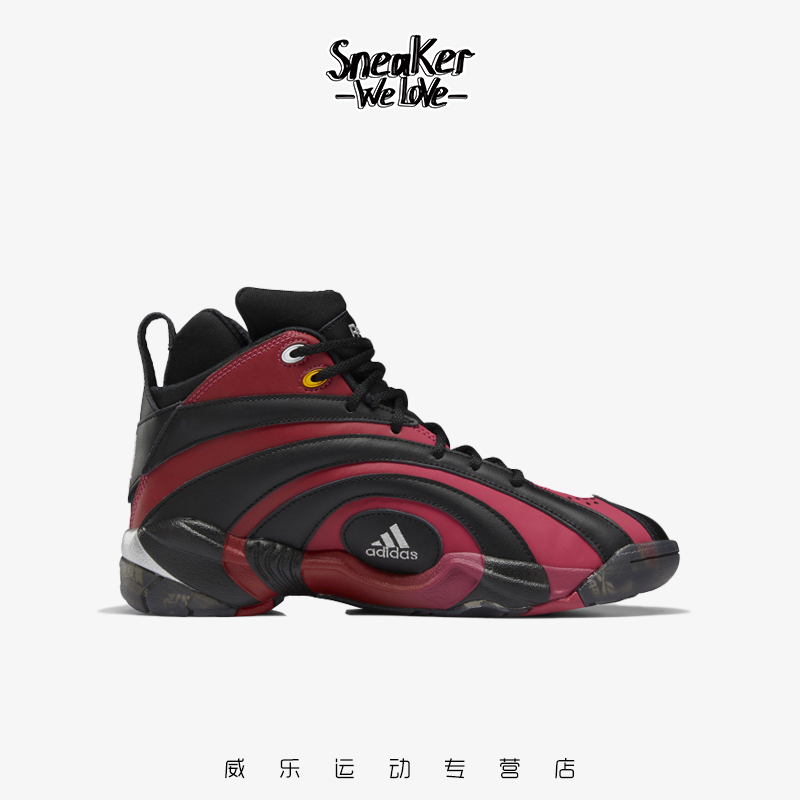 Reebok锐步 SHAQNOSIS 黑红 经典高帮运动篮球鞋GX2609