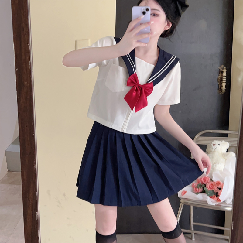 jk制服少女减龄半身裙日系水手服夏服女学生校服学院风校服套装女