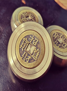 旋转解压招财进宝赚钱文玩手把件