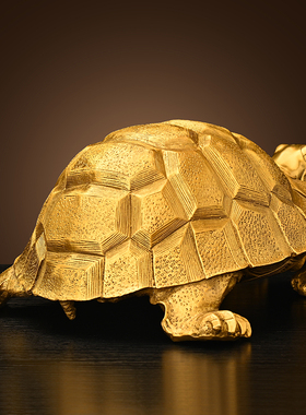 黄铜乌龟摆件客厅祝寿礼品