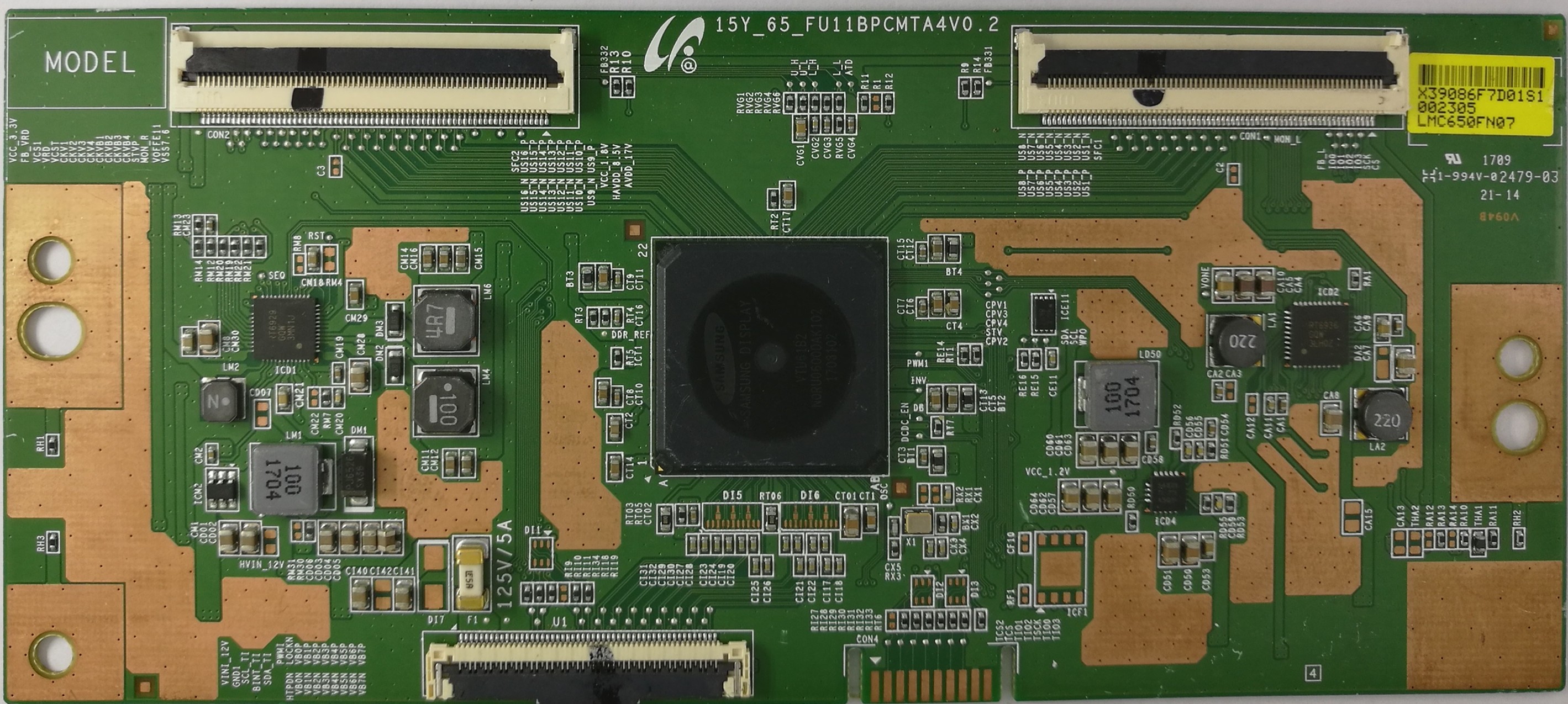 全新原装TC L L65C2-CUD 液晶电视逻辑板 15Y-65-FU11BPCMTA4V0.2 - 图3