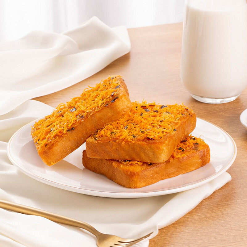 豪士咸蛋黄肉松吐司三明治海苔夹心口袋面包早餐整箱408g,淘宝优惠券,粉丝福利购,淘宝优惠卷