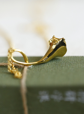 优雅马蹄莲丨古典优雅纯银项链