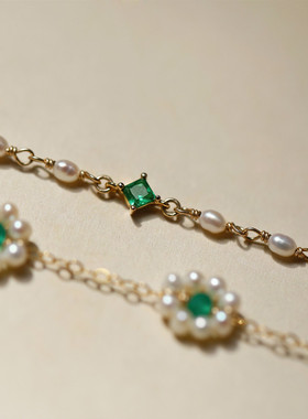 萤火之森丨极细米粒天然珍珠手链