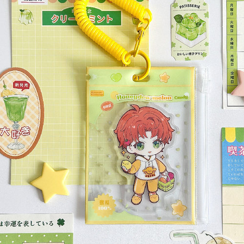b品 气球暖暖星 现货 水果硬糖pvc糖果袋徽章小卡拍立得收纳袋 - 图1