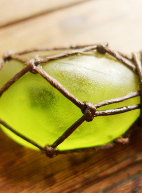 原石手工编织腊绳吊坠