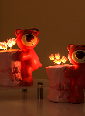 wg树脂桌面摆件小夜灯现代简约