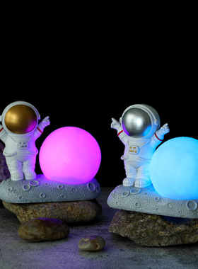 创意宇航员太空人手机支架摆件