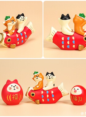 ＜招福吉祥物＞幸福感装饰小摆件