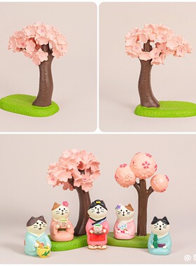 日式樱花树桌面装饰摆件礼物