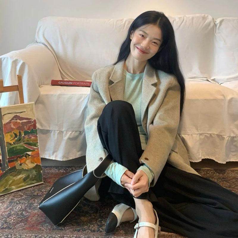 特价 小个子休闲西装毛呢外套女冬季新短款呢子大衣宽松西服上衣,淘宝优惠券,粉丝福利购,淘宝优惠卷