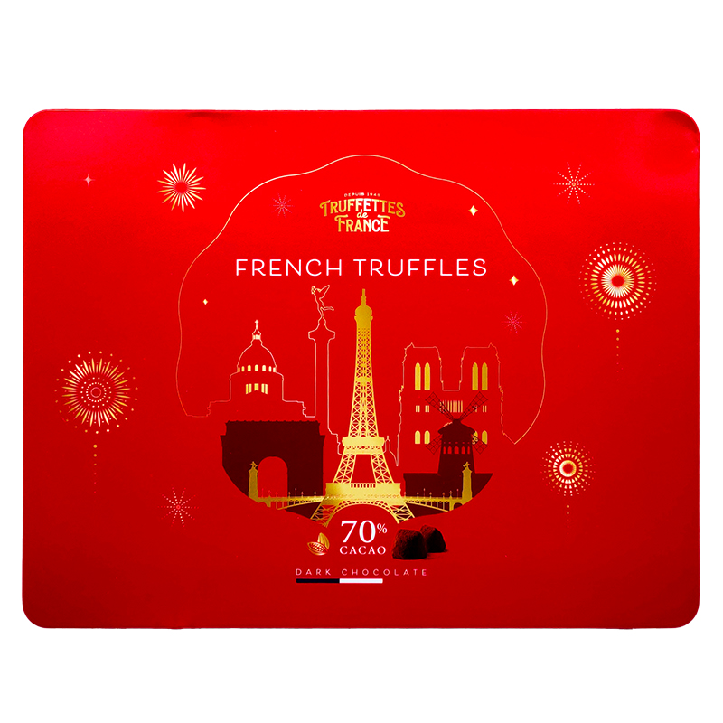 法国进口Truffettes乔慕松露形70%黑巧克力礼盒288g情人节礼物 - 图0