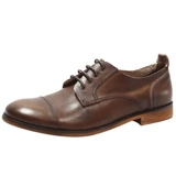 Летние японские туфли в английском стиле для отдыха для кожаной обуви, из натуральной кожи