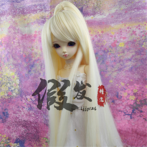 特软丝假发现货BJD娃娃假发346分巨婴长直发古风造型男女通用 - 图1