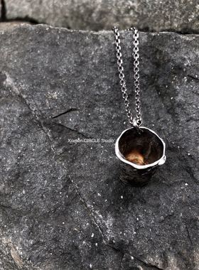 手工订制纯银咖啡杯酒杯shot杯红酒杯 甜品师咖啡调酒师配饰原创