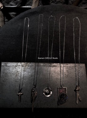 中性风暗黑做旧街舞太角链非同款