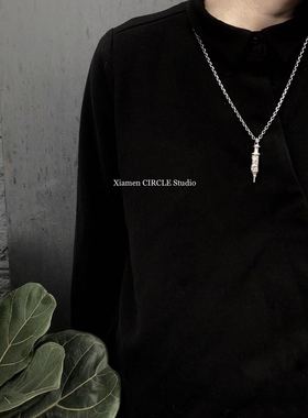 项链纯银手工吊坠