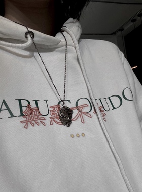 小丑面具褶皱暗黑系设计师银饰