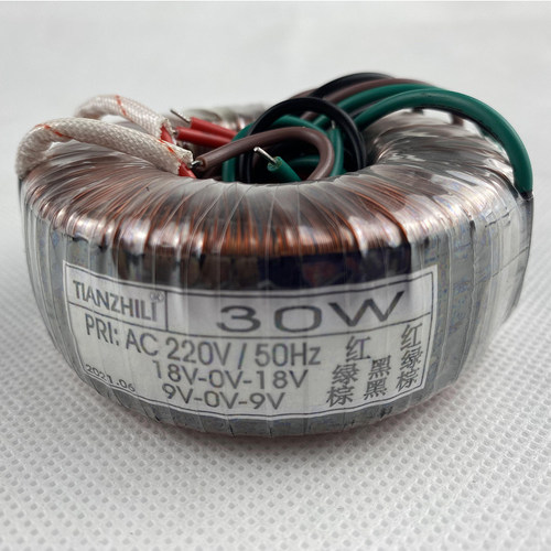 30W环形变压器220V双18V双9V发烧HIFI音响电源纯铜足功率单相隔离 - 图3