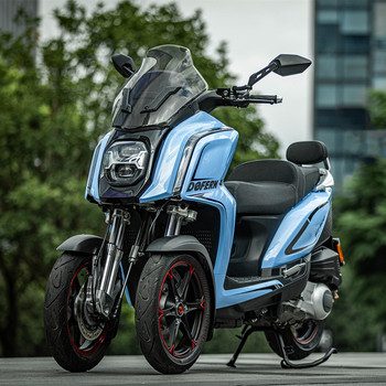 Doufeng F1 inverted ສາມລໍ້ Longsha S110 ລົດຈັກ Piaggio scooter 150cc300cc EFI ລົດຈັກລະບາຍນ້ໍາ