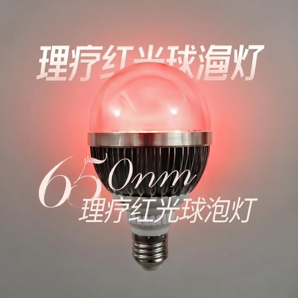 650nm纯红光LED球泡灯 红光理疗美容灯泡 护肤抗衰老神器螺口e27,淘宝优惠券,粉丝福利购,淘宝优惠卷