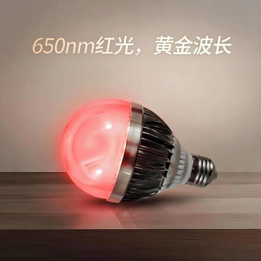 650nm纯红光LED球泡灯 红光理疗美容灯泡 护肤抗衰老神器螺口e27,淘宝优惠券,粉丝福利购,淘宝优惠卷