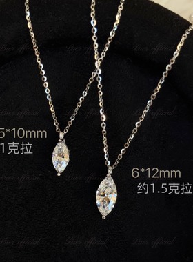 爆闪!925纯银马眼钻项链配饰女生