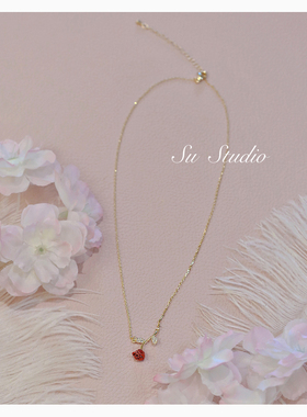 925银玫瑰花项链女款锁骨链轻奢小众饰品2023新款爆款情人节礼物