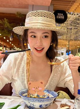 法式镂空草帽夏季遮阳防晒帽子