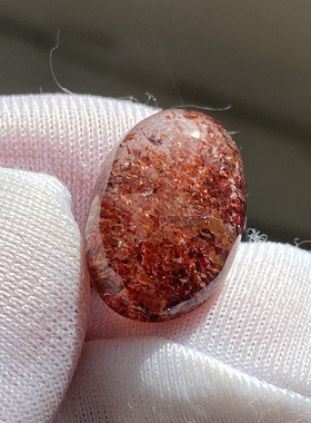 天然水晶草莓晶吊坠裸石蛋面DIY水晶饰品可做戒指 一物一图