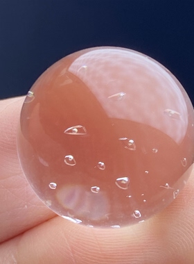 天然水晶满天星水胆吊坠圆珠DIY水胆单珠饰品项链17mm 一物一图