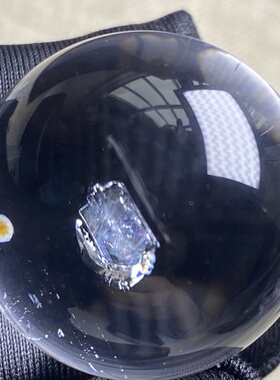 天然水晶包裹体七彩矿石吊坠圆珠DIY水晶单珠饰品项链26mm