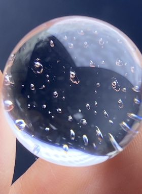 天然白水晶满天星水胆吊坠圆珠DIY水胆单珠饰品项链19mm一物一图