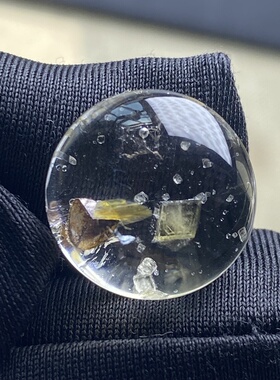 天然水晶包裹体矿石水胆吊坠裸石蛋面DIY水胆饰品项链 一物一图